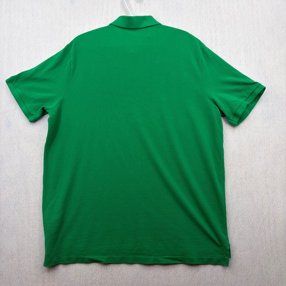 Polo Ralph Lauren Mens XL Green Classic Fit Short Sleeve Pique Polo Purple Pony - Picture 6 of 12